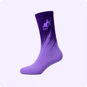 Meia Tixa Roxo e Lilás